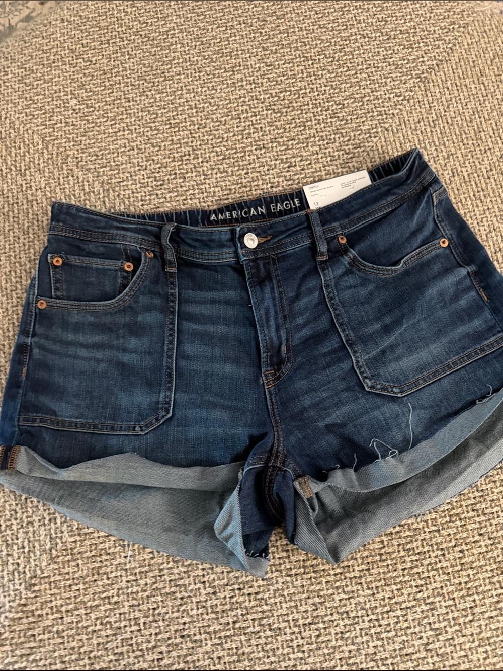 American Eagle Outfitters Women’s Dark Blue Boyfriend Jeans
